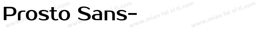 Prosto Sans字体转换
